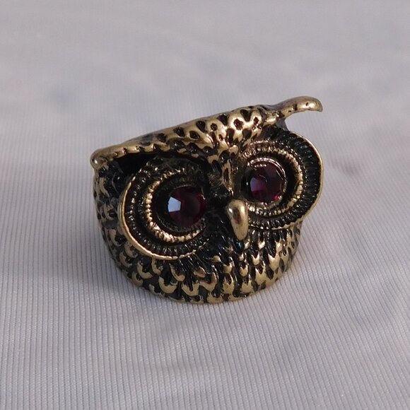 Ladies - Brass "Owl" Ring - Picture 3 of 4